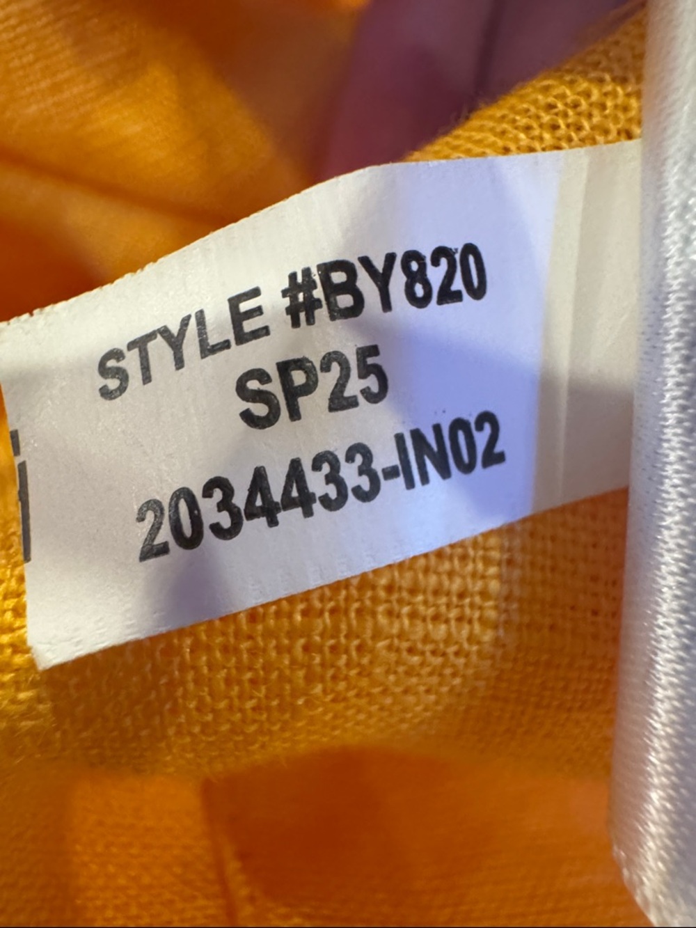 J.Crew Women Marigold Yellow 100% Linen Sleeveless Button Back Shift Dress M - Picture 7 of 7